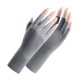 thumbnail image 5 of Guantes de protección solar para mujer, protección UV, para las articulaciones de las uñas, anticapulpo, hilo crudo, finos, transpirables, para verano, guantes de medio dedo, 5 of 5