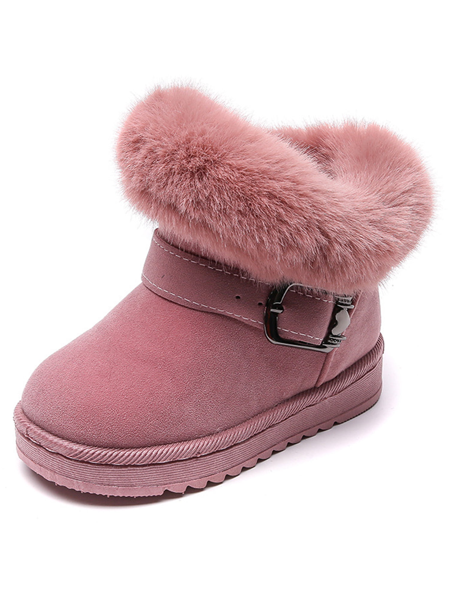 Bezwaar puberteit cocaïne Zodanni Toddler Boots for Girls Kids Non-Slip Warm Lined Snow Boot School  Winter Boots Casual Ankle Booties Pink-2 11C - Walmart.com