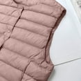 thumbnail image 6 of Hueook Long Vest for Women Fashion Women Winter Warm Wadded Style Down Coat Tank Siolid Tops Jacket Rose Gold L, 6 of 7