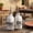 White, variant on Couronne Co. Prima Glass Oil & Vinegar Cruet Set with Metal Caddy, 8 oz, Glossy Black