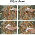 thumbnail image 3 of Nautical Compass Round Tablecloth Elastic Fitted Table Cover Washable Elastic Edge Tablecloths for Kitchen Dining Party Fitted Table 45-50 inch, 3 of 4