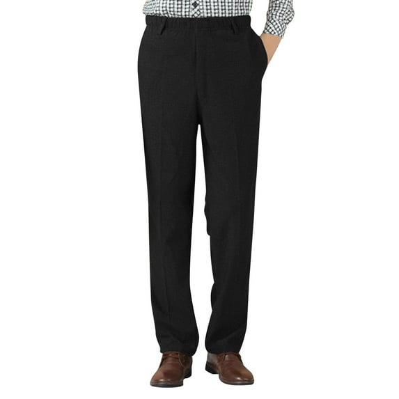 Durtebeua Elastic Waist Sweatpants for Men Casual Long Trousers Light Jogger Pants Sweatpants For Men With Zipper