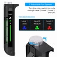 thumbnail image 5 of External USB Cooling Fan Fit for  PS5 Disc & Digital Edition, EEEkit Centrifugal Cooling System with 3-Speed Adjustable Fan, Temperature Control Cooler, Black, Not Fit for PS5 Slim or Pro, 5 of 9