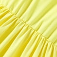 thumbnail image 7 of Gubotare Tween Party Dress Girl's Casual Boho Floral Print Spaghetti Strap A-Line Swing Cami Hawaiian Dress Sundress (Yellow,Size 12-13 Years), 7 of 7