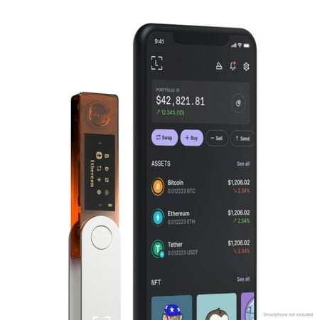 Ledger - Nano X Crypto Hardware Wallet - Bluetooth - Blazing Orange