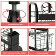thumbnail image 7 of 2-Tier Black Stainless Steel Drain Rack for Kitchen Counters with Drainage, 7 of 7