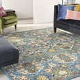 thumbnail image 2 of Nourison Allur Boho Indoor Area Rug Turquoise Ivory 7' x 10', 2 of 9