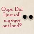thumbnail image 2 of CafePress - Oops Did I Just Roll My Eyes Out Loud Tote Bag - Unisex Canvas Tote Bag, Beige, 1-Piece, 2 of 6