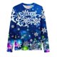 thumbnail image 5 of Camisas Navideñas Para Mujer, Camisetas de Manga Larga, Blusa Informal Holgada Con Cuello Redondo Estampada A La Moda Odeerbi  ODB194738, 5 of 5