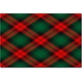 thumbnail image 2 of 4x8ft Vintage Christmas Green Red Rug Area Rugs Washable Non-Slip Carpet Crystal Velvet Mat For Indoor Outdoor Bathroom Kitchen Living Room Bedroom, 2 of 7
