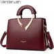 thumbnail image 2 of Bolsos de mano casuales de cuero genuino VANDERWAH de alta calidad, bolsos de lujo para mujer, bolsos de diseñador, bolsos cruzados de hombro para mujer 2021, 2 of 5