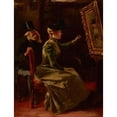 thumbnail image 3 of Fernand de Launay 15x18 Black Modern Framed Museum Art Print Titled - In the Artist's Studio (1890), 3 of 5