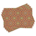 thumbnail image 1 of Ambesonne Geometric Place Mats Set of 4, Damask Floral, Standard Size, Multicolor, 1 of 6