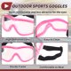 thumbnail image 5 of Gafas de motocicleta únicas 1 Pc, gafas de sol deportivas al aire libre de PC PU para motocross, bicicleta de tierra, ATV, lente clara, marco rosa, 5 of 6