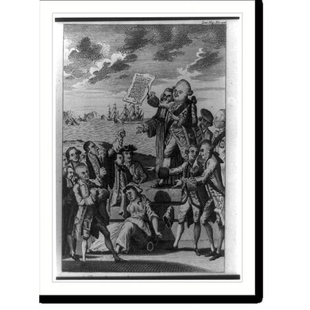 Historic Print, News from America, or the Patriots in the dumps, 16" x 20"
