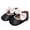Black, variant on Adjustable Ruffles Bowknot Sandals for Girls, Soft Sole Princess Shoes with Secure Strap - Cute First Walkers Summer Sandals for Indoor & Outdoor Play