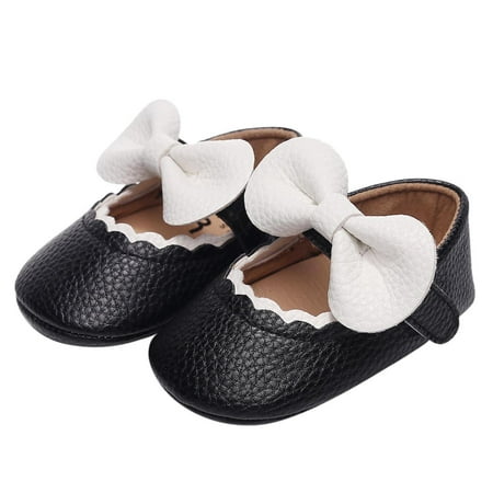 

Wesracia Toddler Shoes Infant Girls Single Shoes Ruffles Bowknot First Walkers Shoes Toddler Sandals Princess Shoes
