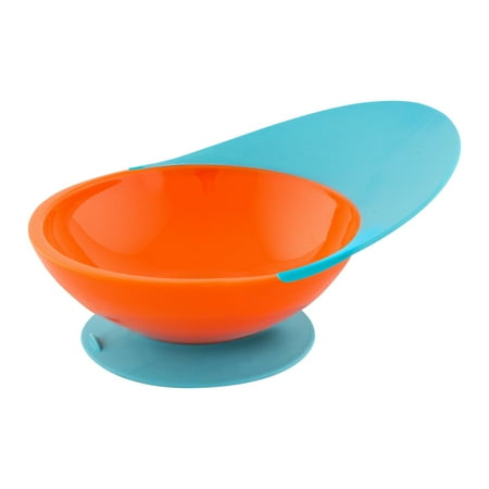 Boon Toddler Bowl with Spill Catcher - Blue Raspberry and Tangerine