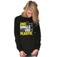 thumbnail image 4 of Save the Planet Go-Green Earth Day Plus Size Long Sleeve Graphic Tee Shirt Brisco Brands 3X, 4 of 5
