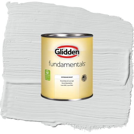Glidden Fundamentals Thin Ice / Gray, Eggshell Interior Paint, 1 Quart