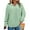 Green, variant on SHEWIN Sweatshirt for Women Plus Size Hooded Sweatshirts Fleece Sweatshirt V Neck Drawstring Long Sleeve Hoodie Pullover Tops for Fall 2025 Brown 2X