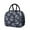 Black-12, variant on Lunch Bag Lunch Box for Women Reusable Insulated Lunch Bags,Water-Resistant Anchors Pattern Cooler Lunch Tote Bag, Large Capacity for Work Travel Picnic