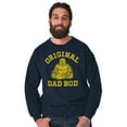 thumbnail image 5 of Original Dad Bod Buddha Belly Funny Men's Crewneck Sweatshirt Brisco Brands S, 5 of 6
