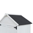 thumbnail image 5 of Christopher Knight Home Fir Wood Outdoor Storage Shed with Double Doors, Garden Tool Organizer, White, 5 of 7