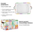 thumbnail image 2 of Yayeee Canvas Storage Basket with Handles for Shelves Fabric Bins Closet Organizer, Abstract Geometric, 2 of 8