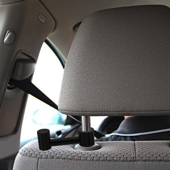 VERDANVERSE Gancho De De Asiento Para Aluminio Negro Para Colgar Bolsas Y Accesorios