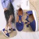 thumbnail image 1 of Zapatos de plataforma en forma de T hueca Baotou con borlas de verano, sandalias con hebilla de gamuza Wmkox8yii  shjk4873, 1 of 9