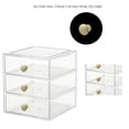 thumbnail image 3 of Caja organizadora de maquillaje AJIODA con 3 cajones acrílicos, 3 of 7