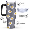 thumbnail image 3 of Sunflowers 40oz Stainless Steel Vacuum Insulated Tumbler with Lid and Straw Gifts for Mom Friend Sister Grandma, 3 of 7