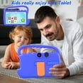 thumbnail image 3 of IWEGGO 7 in 1024 x 600 Child Tablet, 32GB, Android 12, Wi-Fi, Blue with Case, 3 of 6