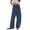 Dark Blue, variant on Womens Baggy Wide Leg Pants Casual Fall Winter Drawstring Elastic Waisted Trousers Comfortable Soft Fashion Line Design Sports Pants with Pockets Light Gray2 M