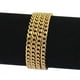 thumbnail image 5 of 1 collar elegante para hombre, de acero inoxidable, chapado en oro cubano, con cadena de eslabones (dorado)., 5 of 5