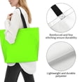 thumbnail image 5 of Large Capacity Single Shoulder Shopping Bag 19.7×15.7×5.9in Main Pocket Large To Accommodate Your Daily Needs Can Be Portable Can Be A Single Shoulder Back Fluorescent Green, 5 of 8