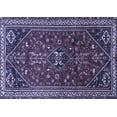 thumbnail image 1 of Ahgly Company Machine Washable Indoor Rectangle Persian Blue Traditional Area Rugs, 2' x 5', 1 of 4