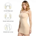 thumbnail image 4 of SHAPERX Women‘s Strapless Shapewear Slips for Under Dresses Tummy Control Slimming Seamless Body Shaper Slips, 4 of 9