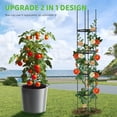 thumbnail image 2 of Raised Garden Bed Planter Box with Trellis, 2 Pack Self Watering Plant Pot with Tomato Cage and Water Level Monitor for Climbing Vegetables, Plant Pots for Outdoor & Indoor Plants Flowers Decor, 2 of 9