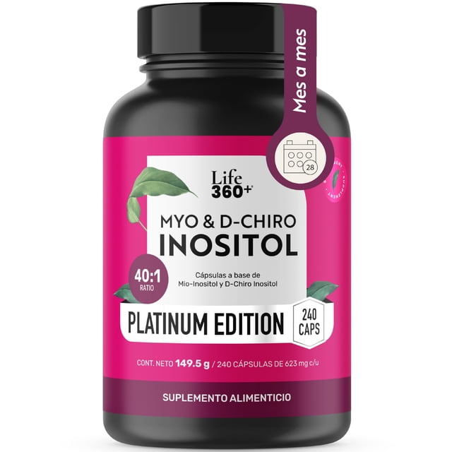 INOSITOL Platinum Life360+ 240 Cápsulas Suplemento Alimenticio