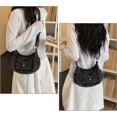 thumbnail image 2 of Sunyuer Women Vintage Washed Denim Crossbody Bag, Casual Small Hobo Shoulder Purse, Trendy Denim Sling Handbag with Front Pocket, Adjustable Strap Fashion Daily Outdoor Travel Shoulder Bag, 2 of 7