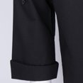 thumbnail image 2 of kurtrusly Stylish Chef Jacket Breathable Kitchen Uniforms Work Apparel Chef Coat Black, 2 of 9