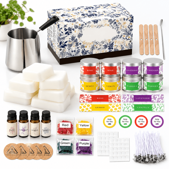 Complete Candle Making Kit for Adult Beginners DIY Supplies Set