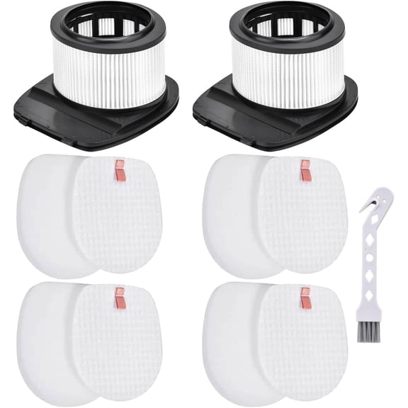 Guerkuk 6-Pack Replacement Filter Kit for Shark PowerPro FloorDetect & Rocket Pet Pro IZ361H IZ362H IZ363HT IZ377H IZ382H IZ162H IZ440H IZ441H IZ462H IZ482H IZ483H, Part XHF161H 617FJ140