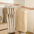 thumbnail image 6 of Cotton Garment Bags for Hanging Clothes, 43 Inch Breathable Garment Bags with Zippered Cover for Fur Coat, Jacket, Gown, Suit, Garments Covers, 6 of 6