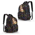 thumbnail image 2 of DISNIMO Sloth Book Printed 17 Inch School Backpack for Kids Lightweight Bookbag with Front Zipper Pocket Kindergarten Elementary Middle Backpack, Back to School Supplies, 2 of 7