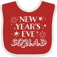 thumbnail image 3 of Inktastic New Year's Eve Squad with Stars in White Boys or Girls Baby Bib, 3 of 4