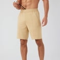 thumbnail image 5 of Lenago Cargo Shorts for Men Shorts for Men Men's Sports Shorts With Pockets for Running Outdoor Casual And Cycling Drawstring Shorts Beige XL, 5 of 5