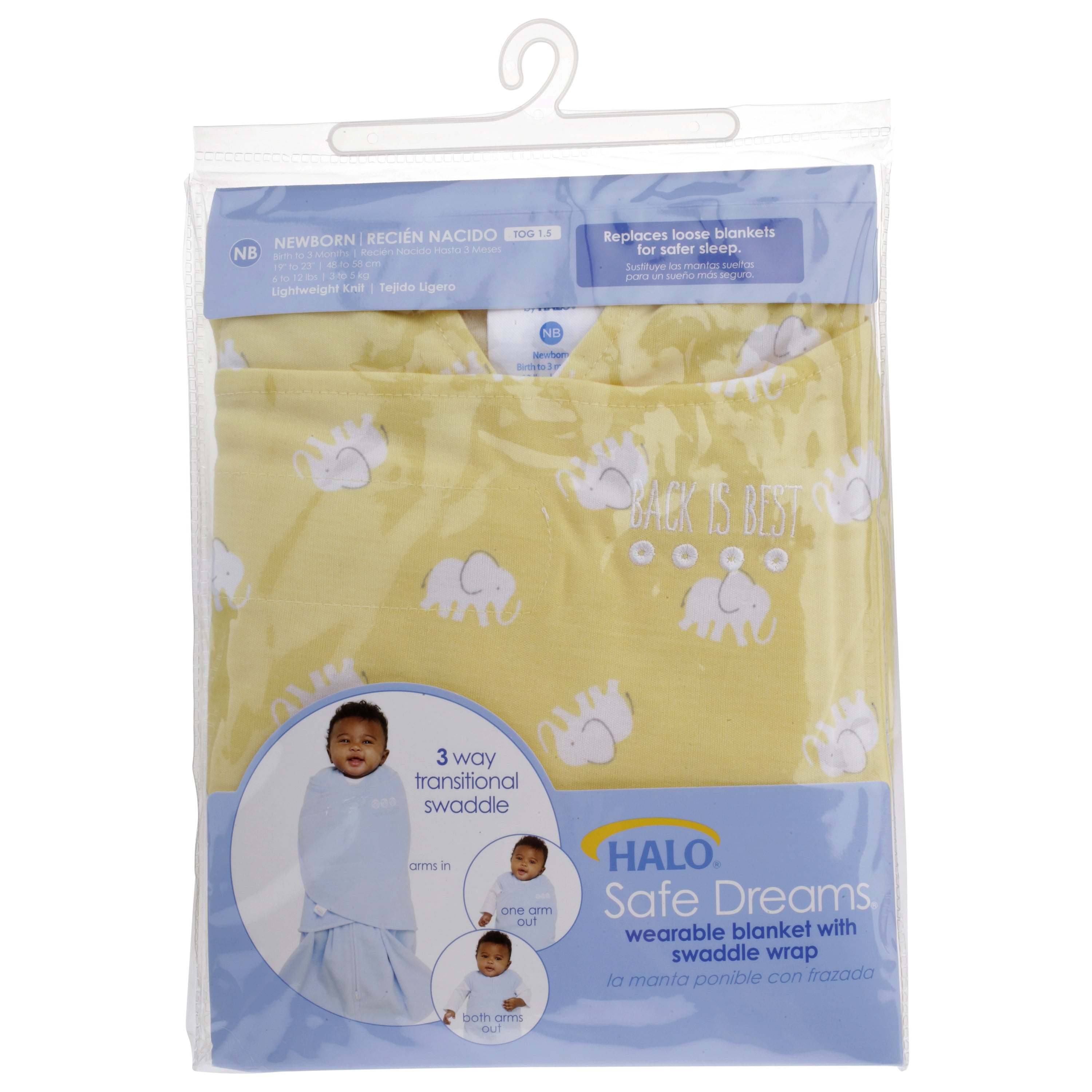 HALO Safe Dreams Swaddle, 100% Poly 